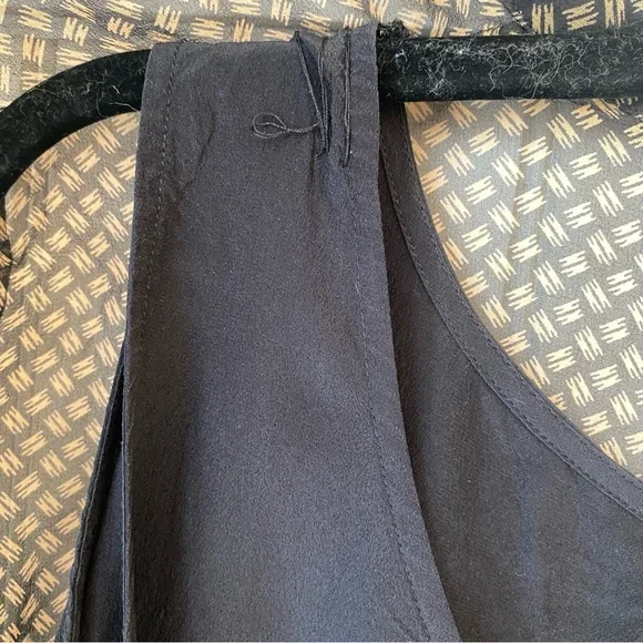 New York City Design Company Chic Black and Tan Button-Up Blouse 100% Silk XL - Picture 9 of 11